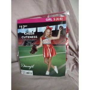 Girls Cheerleader Halloween Costume Small 4-6